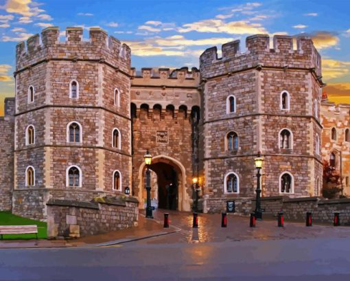 Windsor Castle England Diamond Painting