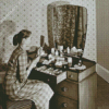 Woman At Dressing Table Diamond Painting