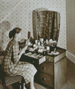 Woman At Dressing Table Diamond Painting