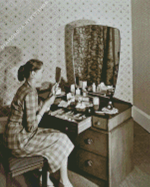 Woman At Dressing Table Diamond Painting