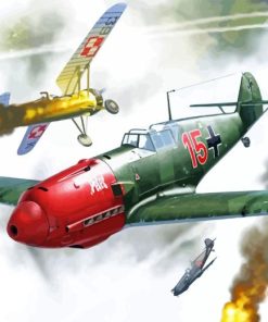 World War II Messerschmitt Bf 109 Diamond Painting