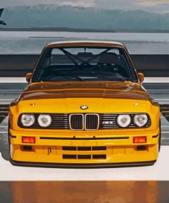 Yellow Bmw E30 Diamond Painting