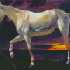 Bierstadt White Horse Diamond Painting