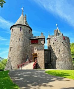 Castell Coch In Cardiff Diamond Painting