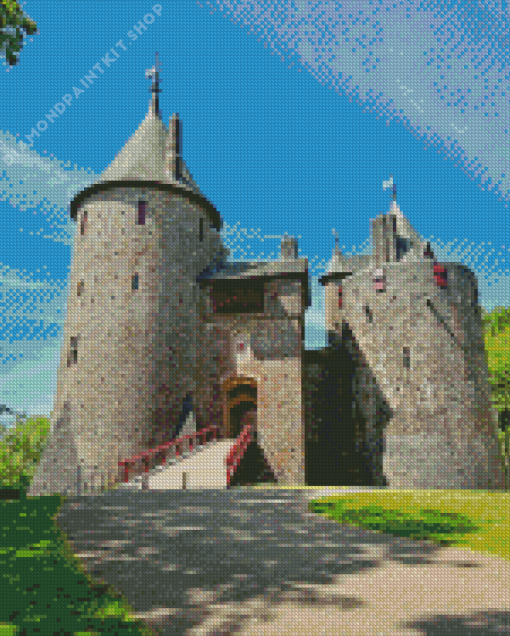 Castell Coch In Cardiff Diamond Painting