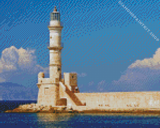 Chania Lighthouse Diamond Painting