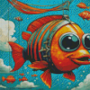 Cute Funny Fish Diamond Painting