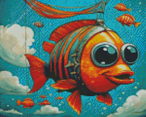 Cute Funny Fish Diamond Painting