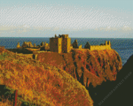 Dunnottar Castle In Scotland Diamond Painting