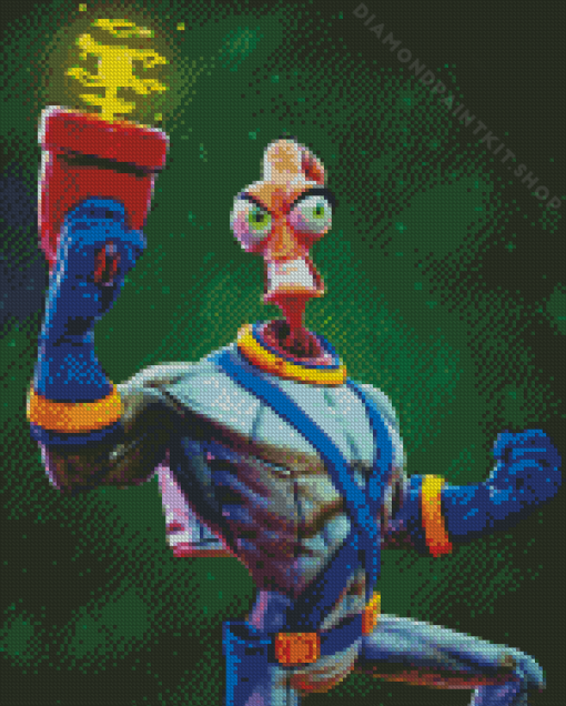 Earthworm Jim Character Diamond Painting