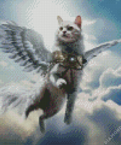 Flying Cat Diamond Painting