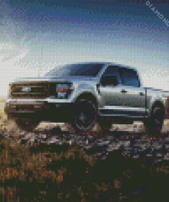 Grey F150 Ford Diamond Painting