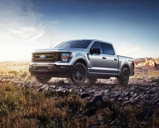 Grey F150 Ford Diamond Painting