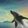 Humpback Whale Jumping Diamond Painting