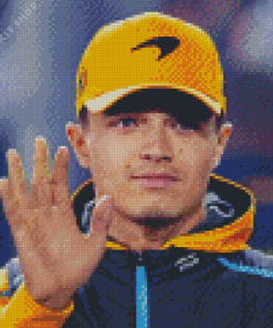 Lando Norris Racer Diamond Painting