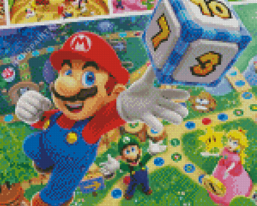 Mario Party Diamond Painting