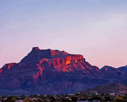 Mesa Arizona Mountains Diamond Painting