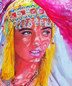 Moroccan Amazigh Girl Diamond Painting