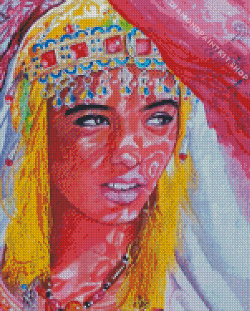 Moroccan Amazigh Girl Diamond Painting