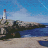 Peggy Cove Lighthouse Diamond Painting