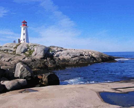 Peggy Cove Lighthouse Diamond Painting