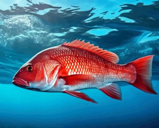 Red Snapper Underwater Diamond Painting