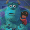 Sulley And Boo Characters Diamond Painting