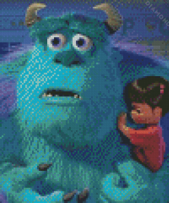 Sulley And Boo Characters Diamond Painting