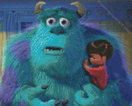 Sulley And Boo Characters Diamond Painting