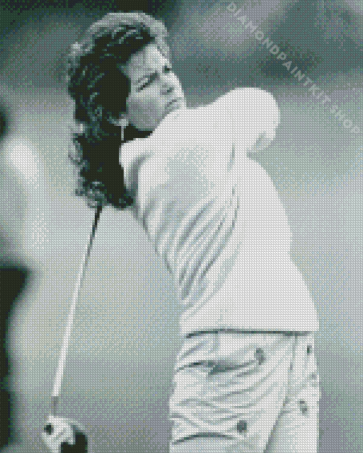 Vintage Woman Golfer Diamond Painting