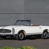 White Mercedes 200 Sl Diamond Painting