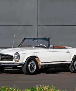 White Mercedes 200 Sl Diamond Painting