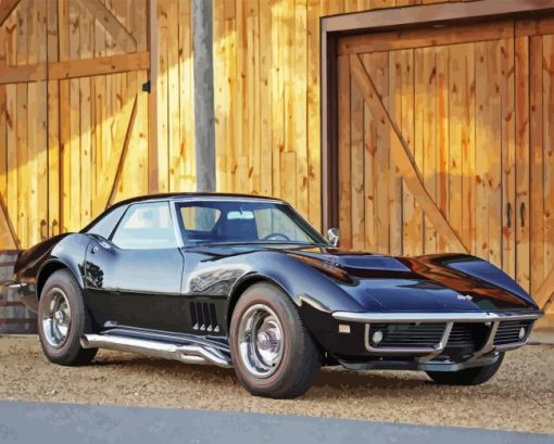 68 Corvette Diamond Painting