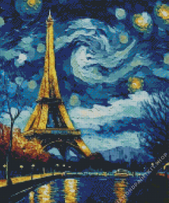 Abstract Paris Night Diamond Painting