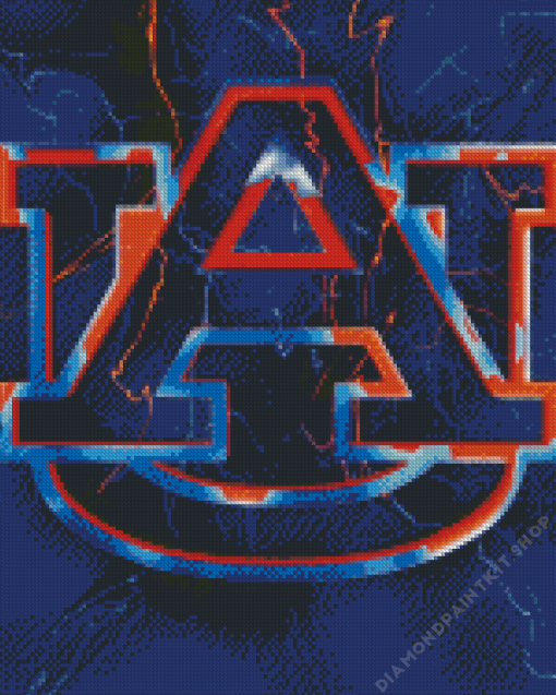 Auburn Tigers Football Logo Diamond Painting