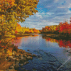 Autumn Forest River Diamond Painting