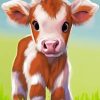 Baby Cow Diamond Painting