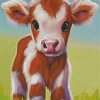 Baby Cow Diamond Painting