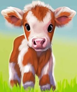 Baby Cow Diamond Painting