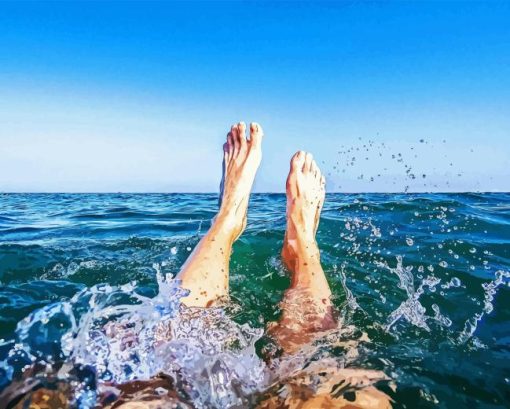 Beach Feet Diamond Painting