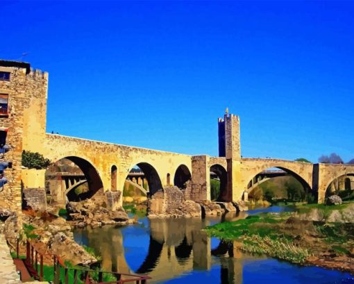 Besalu Bridge Diamond Painting