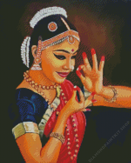 Bharatanatyam Dancer Diamond Painting