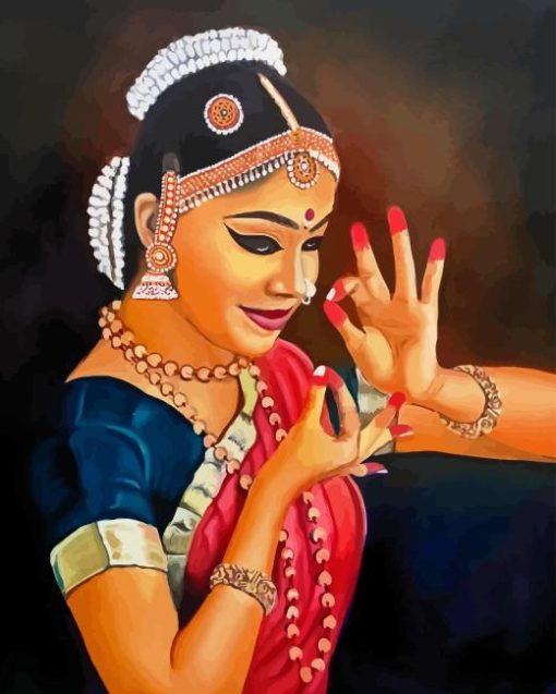 Bharatanatyam Dancer Diamond Painting