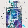 Blue Chanel Bottle Diamond Painting