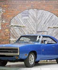 Blue Dodge Charger Diamond Painting