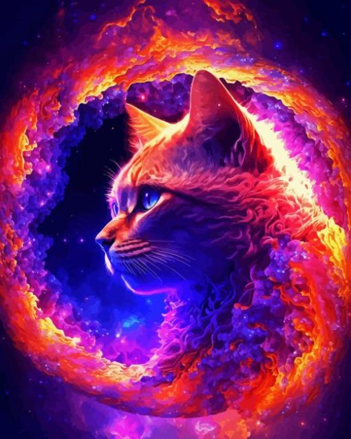 Cat Galaxy Diamond Painting