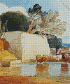 Cattle Watering By Cotman Diamond Painting