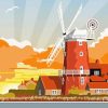 Cley Windmill Poster Diamond Painting