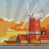 Cley Windmill Poster Diamond Painting