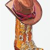 Cowgirl Boot Diamond Painting